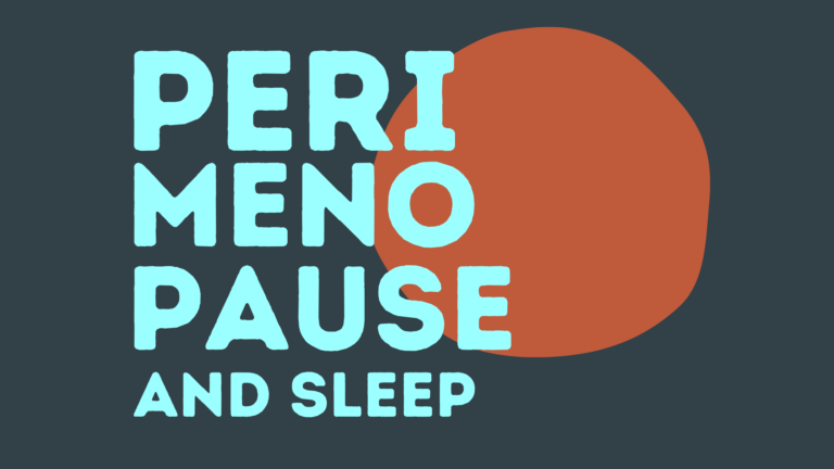 perimenopause & sleep
